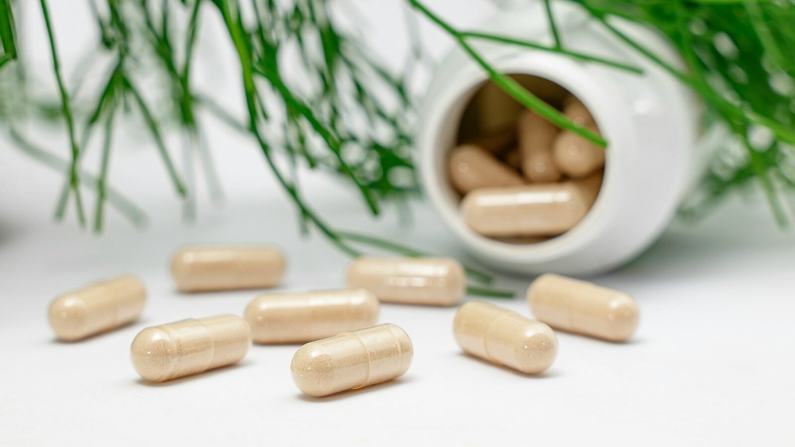 a bottle of supplements to boost your beauty