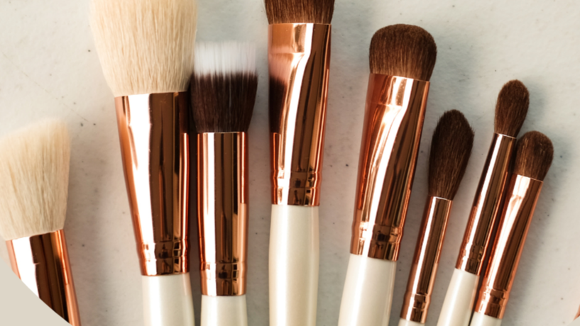 a makeup brushes set