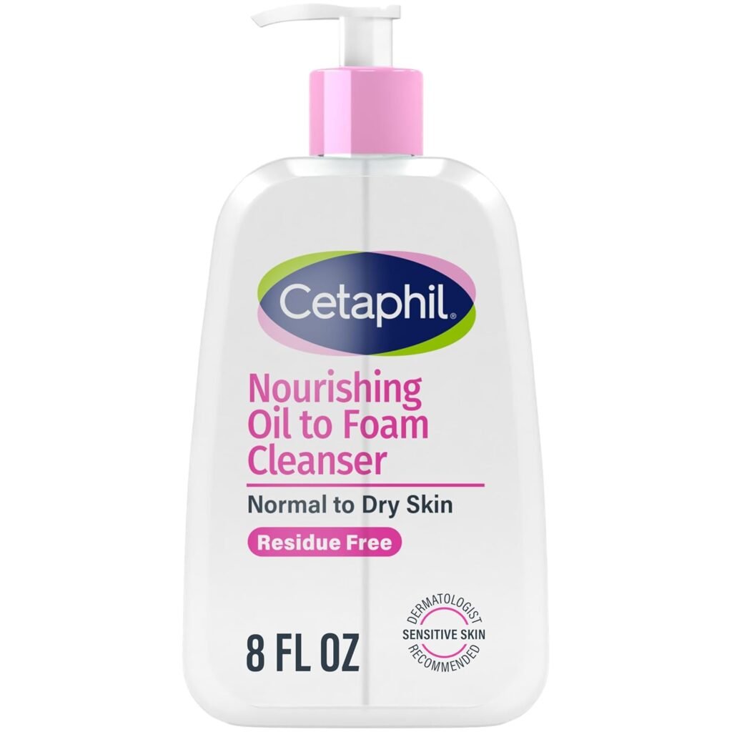 Gentle Hydrating Face Wash, Dry And Sensitive Skin, Moisture, Oil-To-Foam Formula